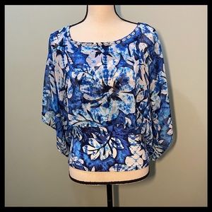 Ruby Road Two Piece Sheer Overlay Island Top